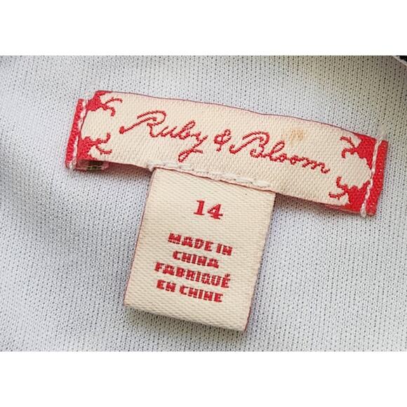 Ruby & Bloom Black White Floral Cutout Overlay Fit N Flare Mini Dress 14 Flowy - Picture 5 of 6